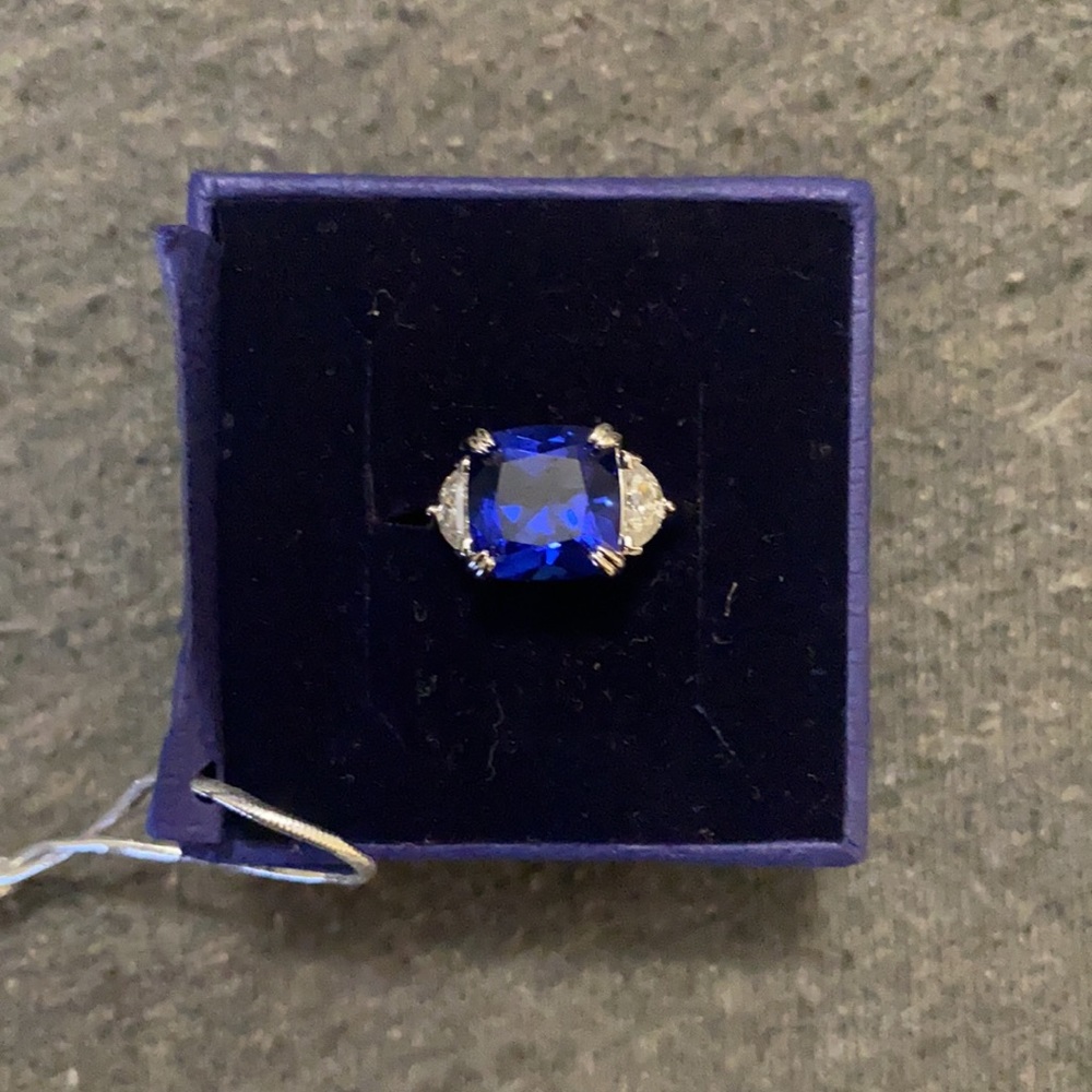 Swarovski- Trilogy Blue Ring